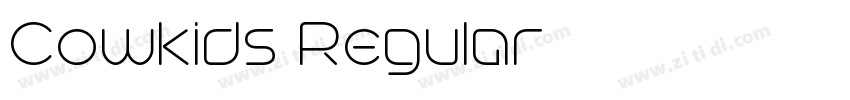 Cowkids Regular字体转换 Cowkids Regular字体转换